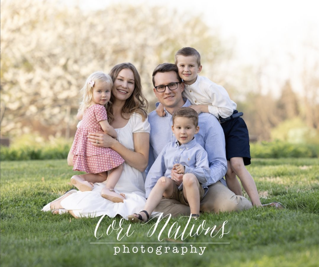 picture of a family taken from Cori Nations instagram