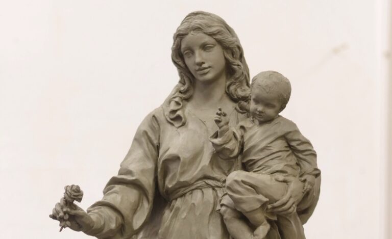 Unveiling the Sculpture of Mary, Mother of Fairest Love